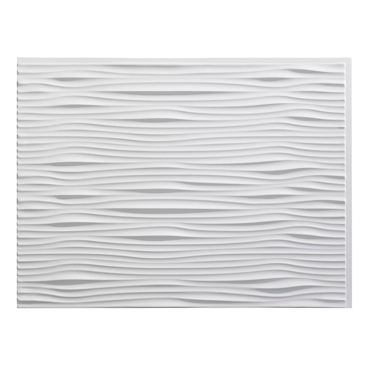 Fasade Waves Matte White 18 Square Foot Backsplash Kit